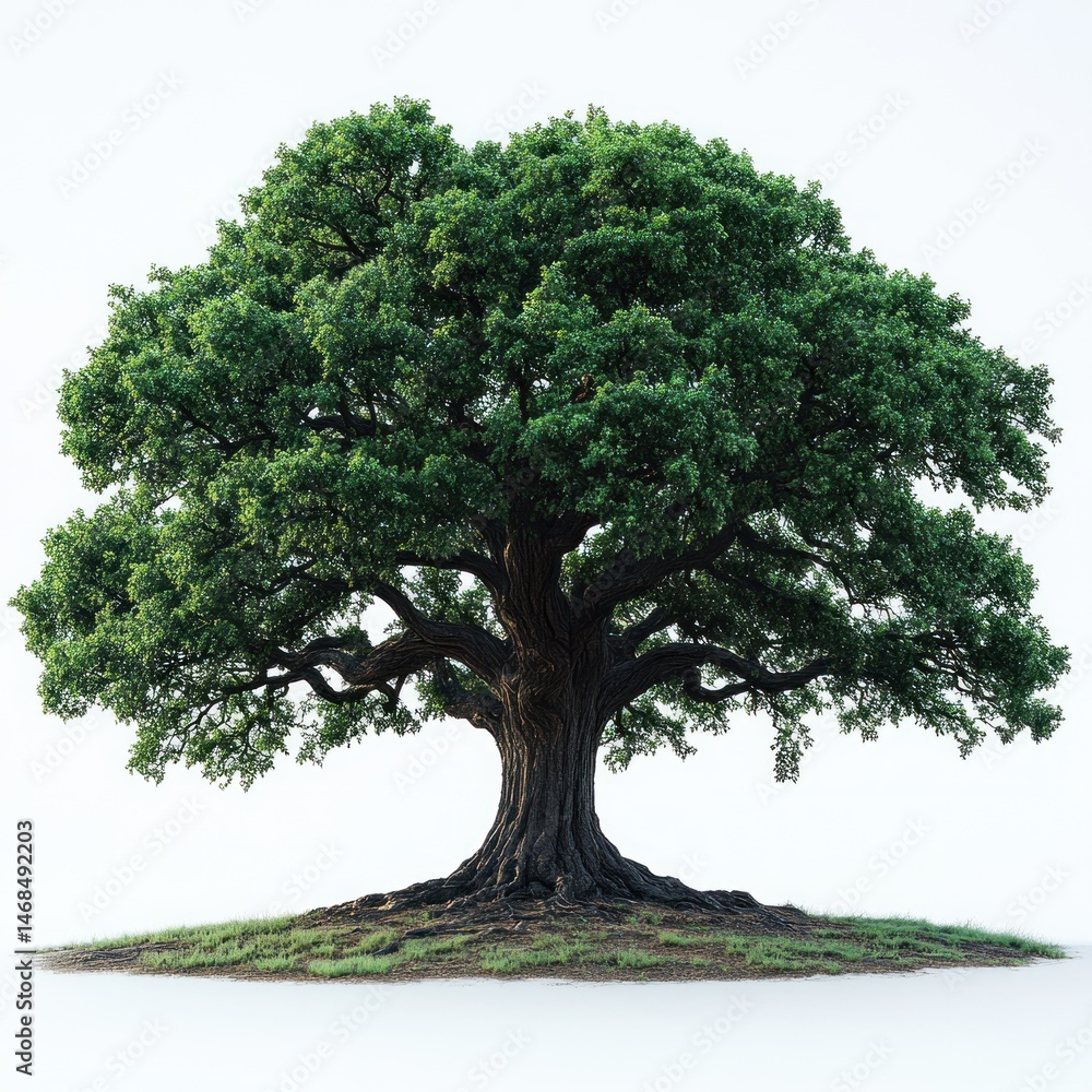 Fototapeta premium Majestic Ancient Oak Tree: A Symbol of Strength and Longevity