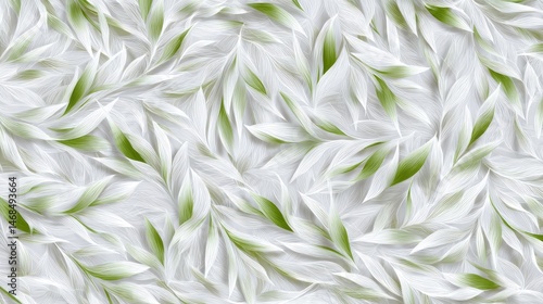 a composition of delicate leaves in a minimalist design.