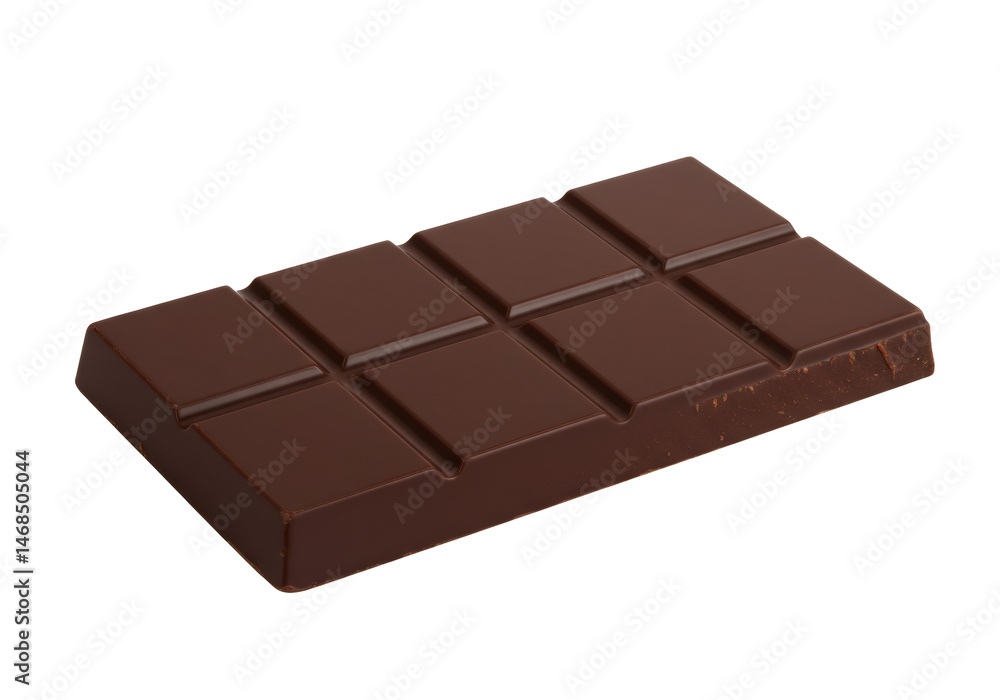 透明な背景に茶色の長方形のダークチョコレートバー おいしいデザートと甘いおやつ 透明な背景に茶色の長方形のダークチョコレートバー おいしいデザートと甘いおやつ