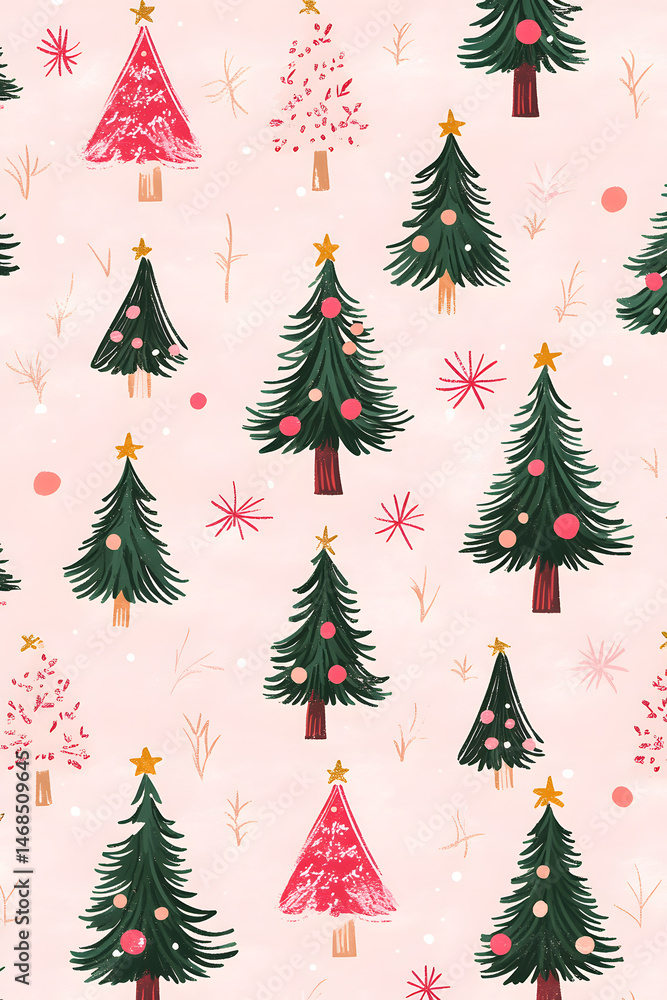 Obraz premium Cartoon Romantic Christmas Snowman Illustration