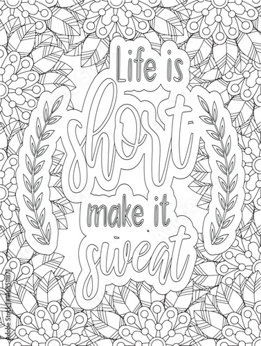 Stress Relief Coloring Pages - Adult. Motivational Swear Words Coloring Pages.


