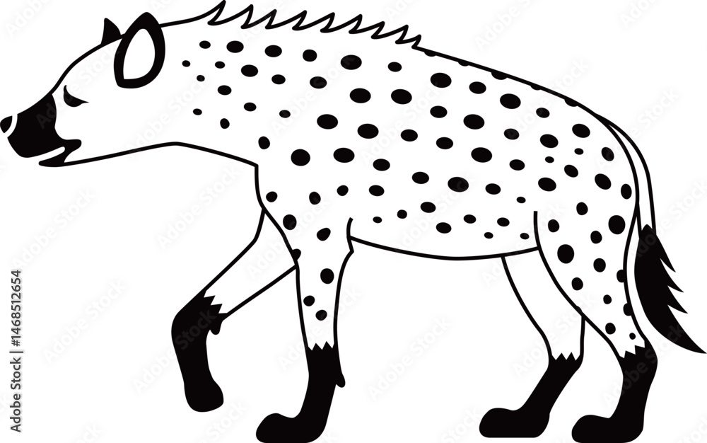 Obraz premium ハイエナのアイコン