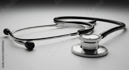 Obraz na płótnie Stethoscope isolated on white background w salonie