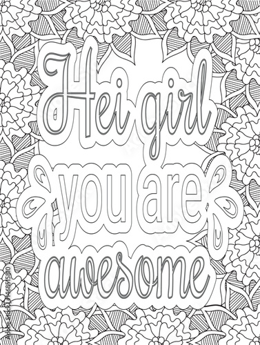 Stress Relief Coloring Pages - Adult. Motivational Swear Words Coloring Pages.
