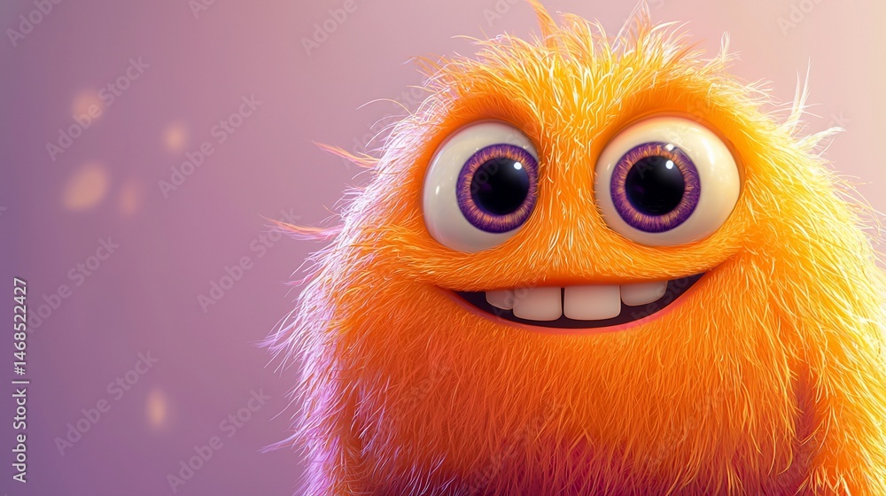 Fototapeta premium Fluffy Creature Close-Up