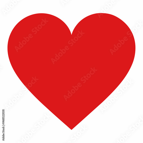 Red Heart Icon - Symbol of Love and Affection