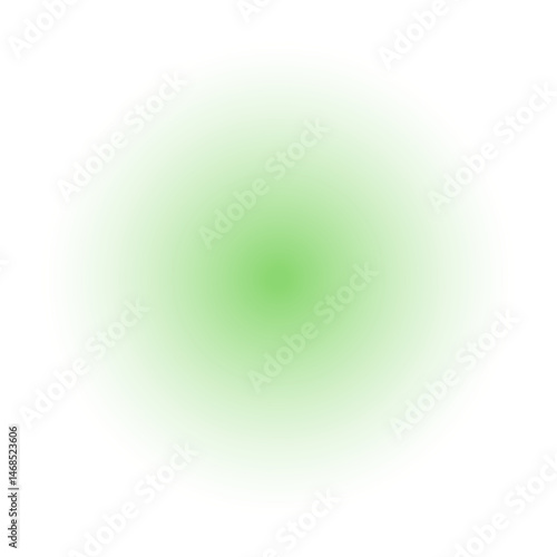 green circle blurred shadow element