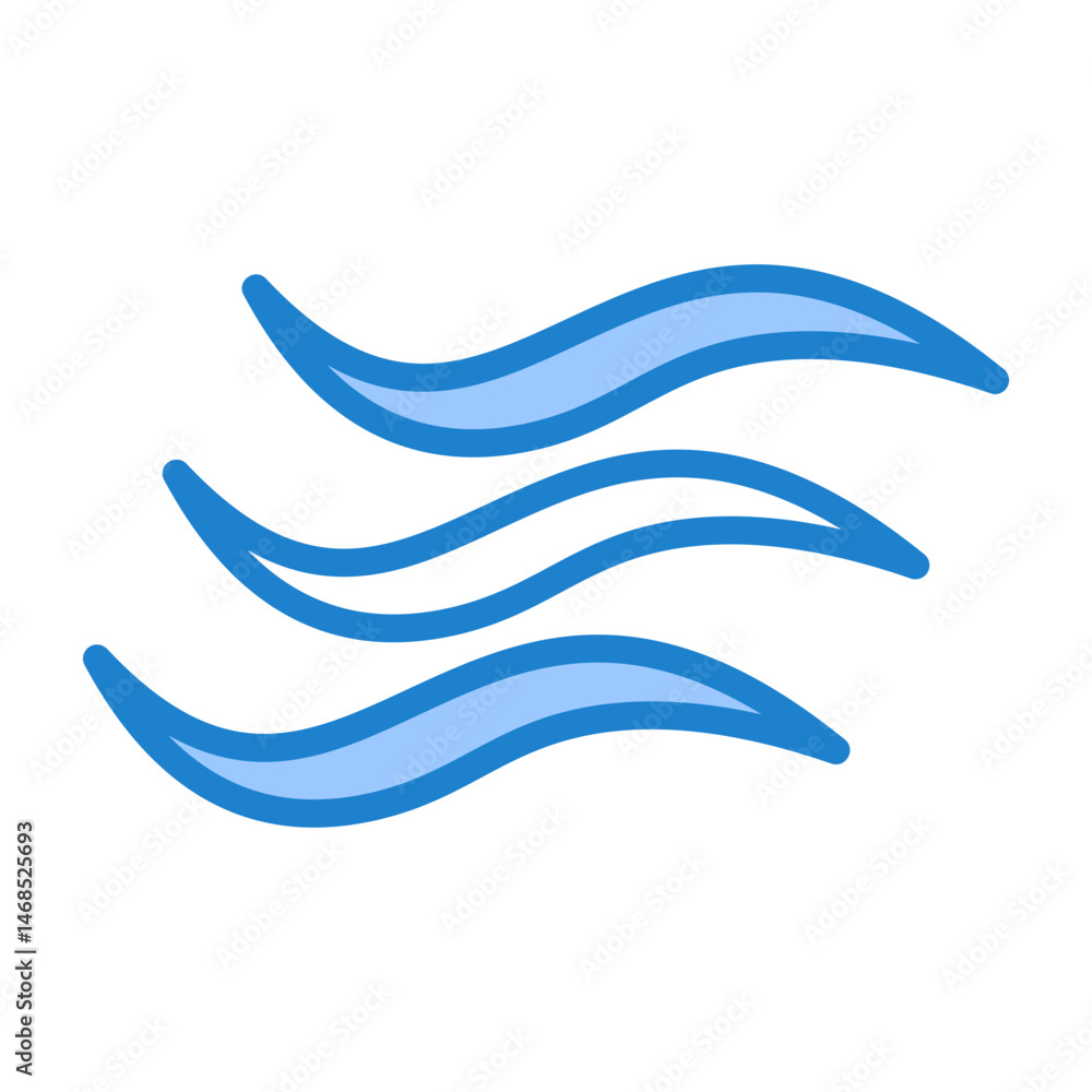 Fototapeta premium Wave Icon