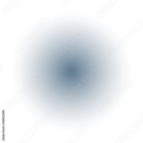 blue circle blurred shadow element
