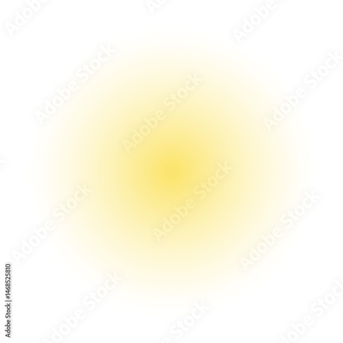 yellow circle blurred shadow element