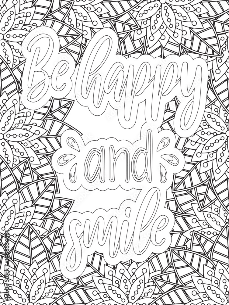 Naklejka premium Stress Relief Coloring Pages - Adult. Motivational Swear Words Coloring Pages. 