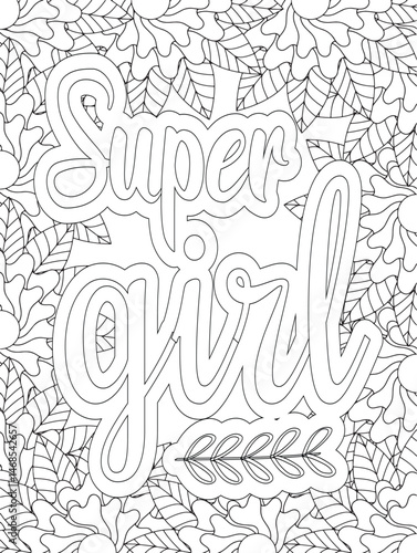 Stress Relief Coloring Pages - Adult. Motivational Swear Words Coloring Pages.