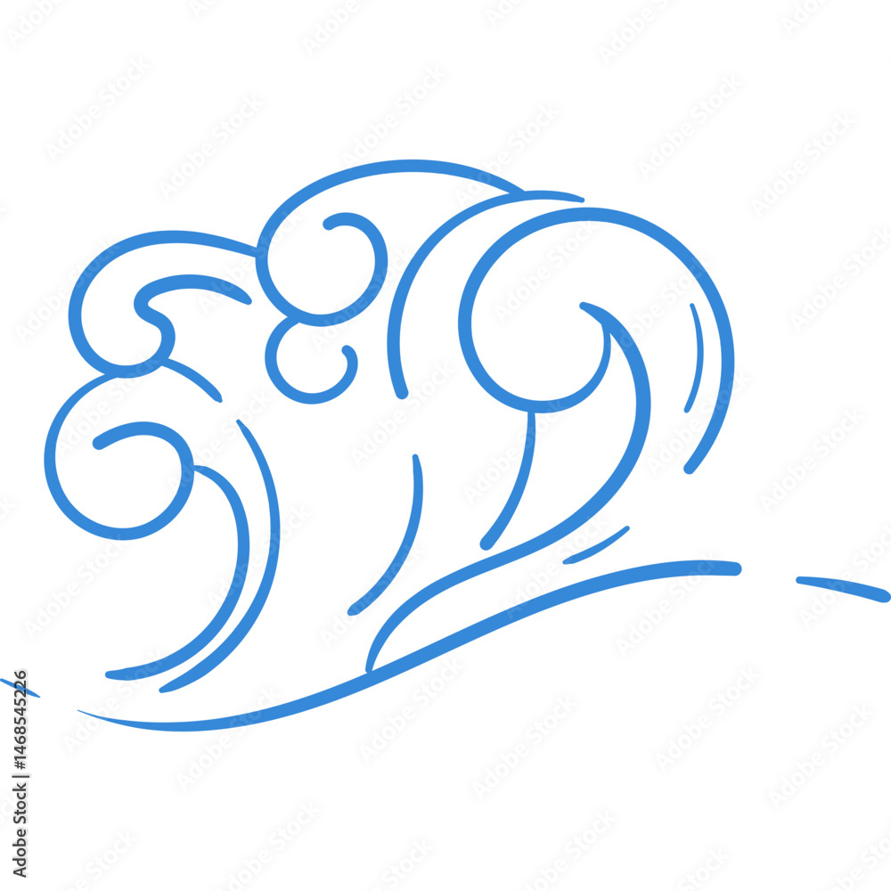 Obraz premium Simple Wave Line