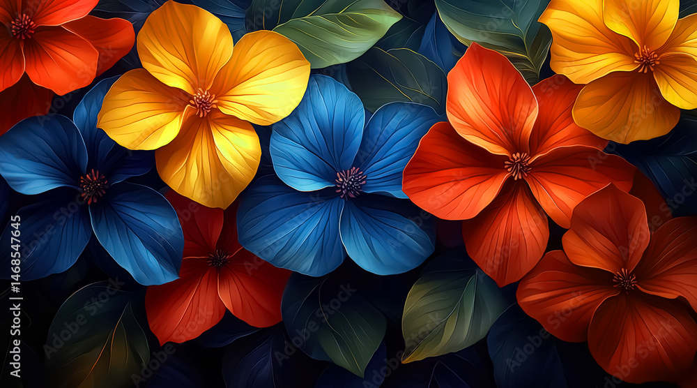 Vibrant floral abstract pattern background ultra realistic composition of oversized pastel blooms and neon-veined petals, layered across a charcoal canvas to highlight contrast and depth background jp Vibrant floral abstract pattern background ultra realistic composition of oversized pastel blooms and neon-veined petals, layered across a charcoal canvas to highlight contrast and depth background jp