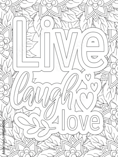 Stress Relief Coloring Pages - Adult. Motivational Swear Words Coloring Pages.