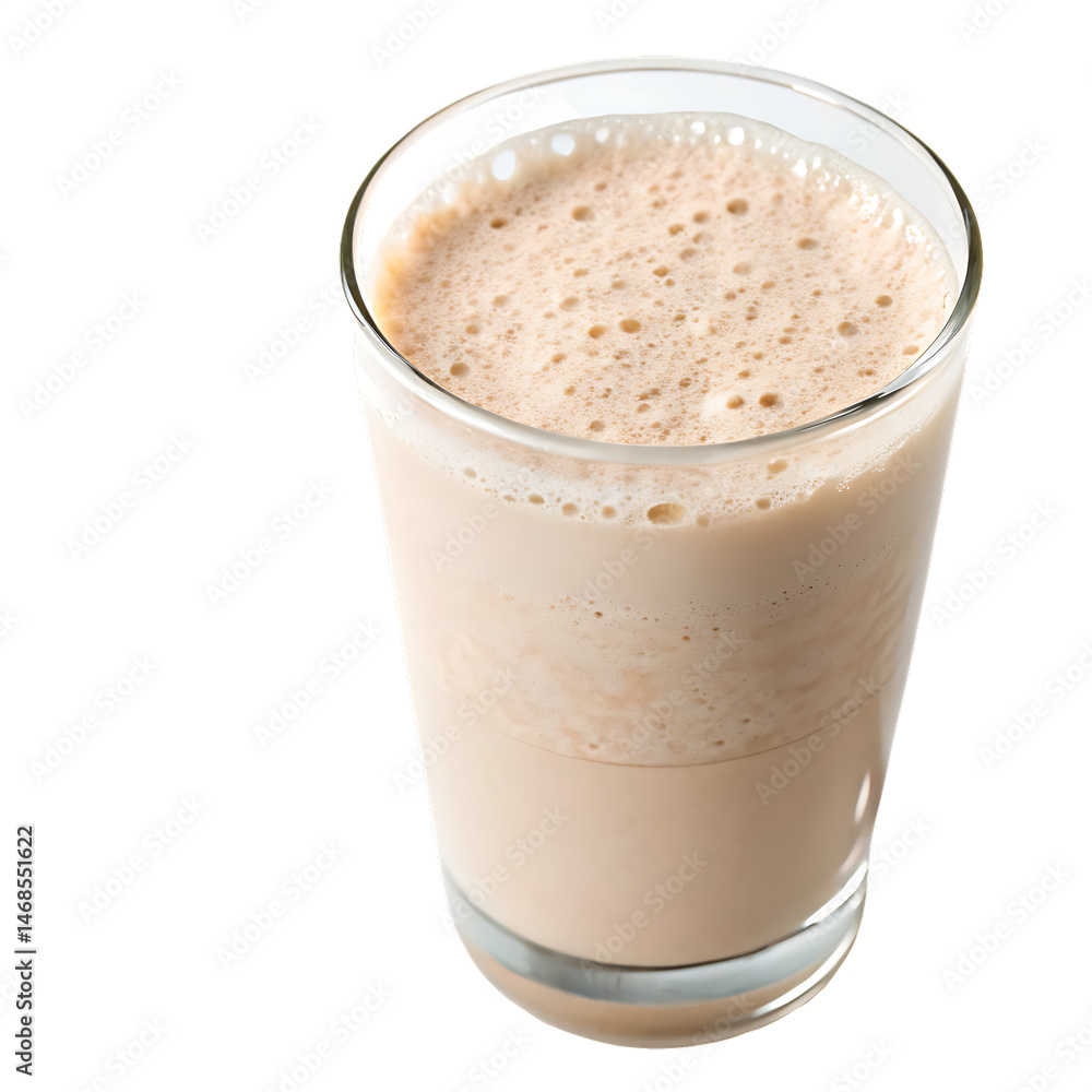 Protein shake glass isolated on a transparent background Protein shake glass isolated on a transparent background