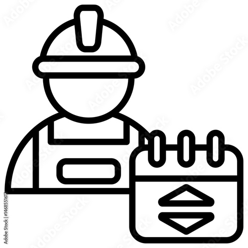 Labor Force Outline Icon