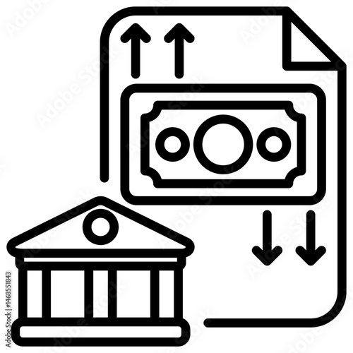 Devaluation Outline Icon