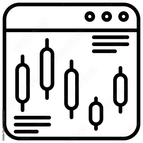 Stock Market Outline Icon