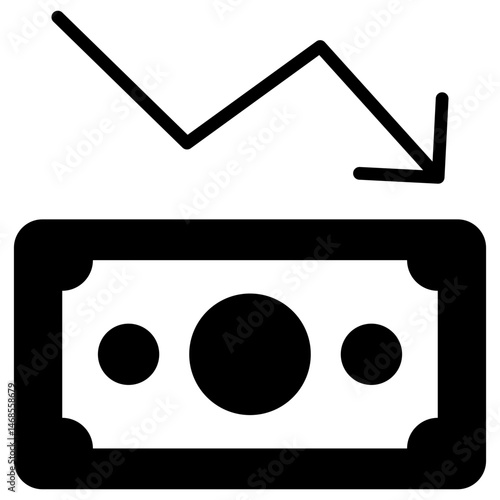Deflation Glyph Icon