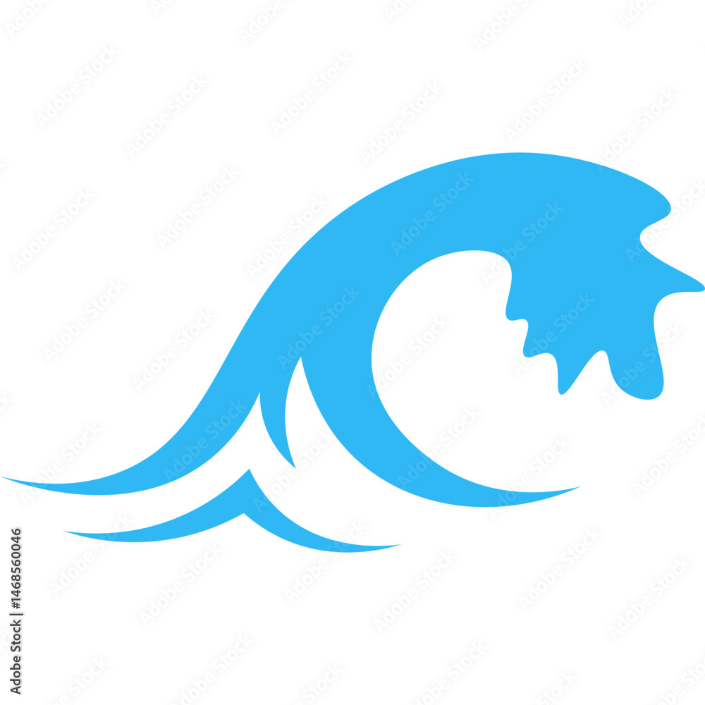 Obraz premium Simple Wave Line