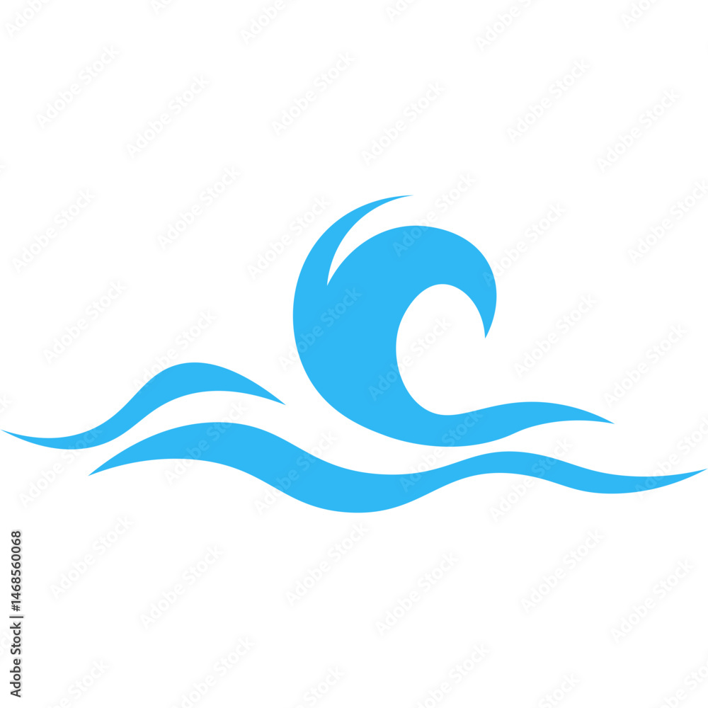 Obraz premium Simple Wave Line