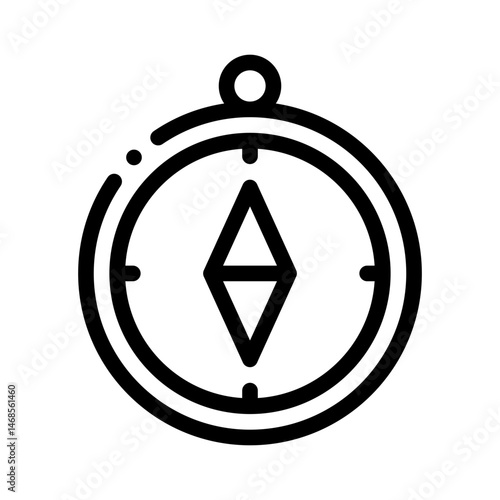 compass line icon