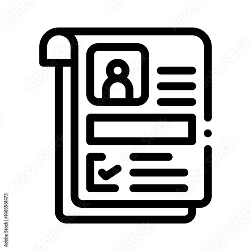 resume line icon