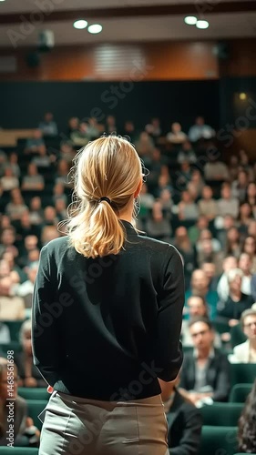 Speaker Engages Audience in Packed Auditorium