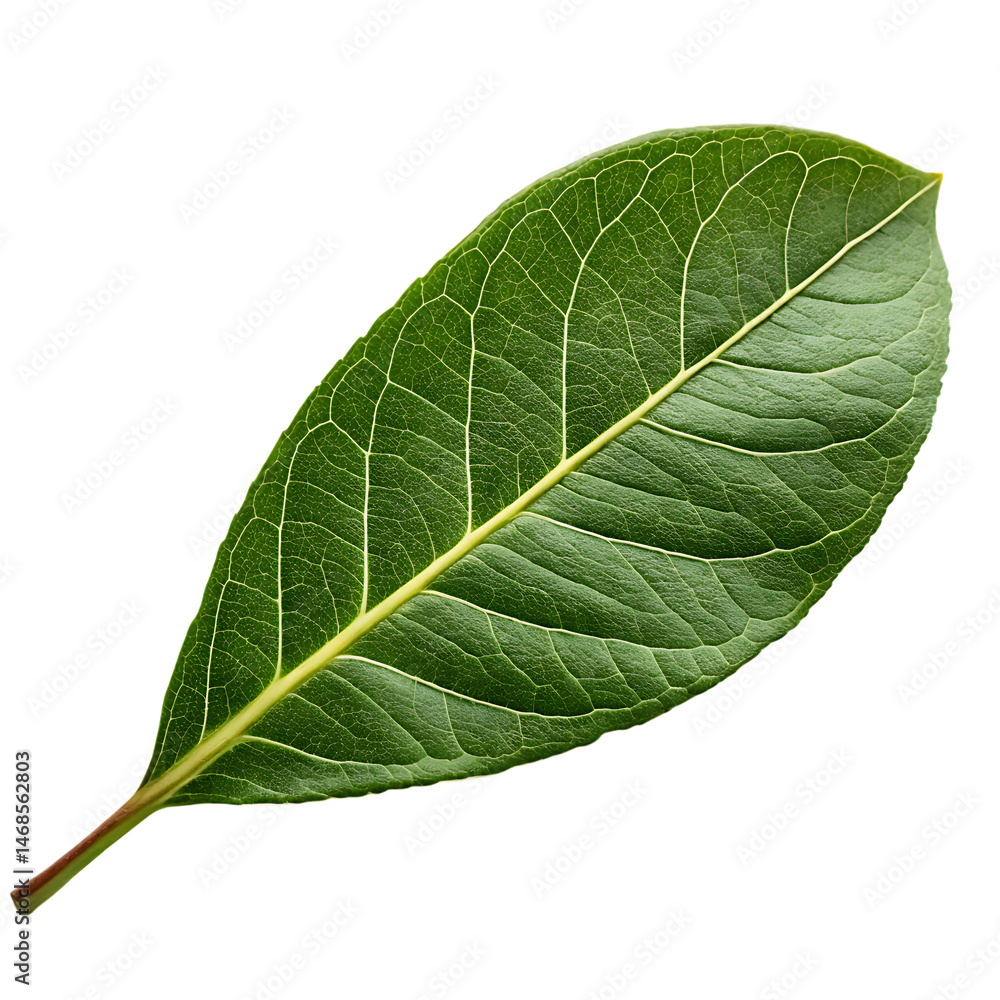 Obraz premium Pomegranate leaf isolated on a transparent background