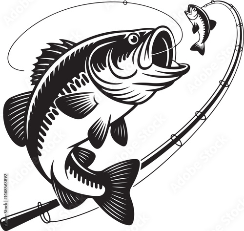 Fisherman Casting Line Silhouette

Big Catch – Fish on Hook Vector

Boat Fishing Adventure Silhouette Scene

Spearfisher in Action Silhouette Art

Lake Fishing Moment Vector Design