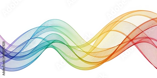 Abstract Rainbow Flow Color...
