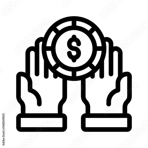 pledge line icon