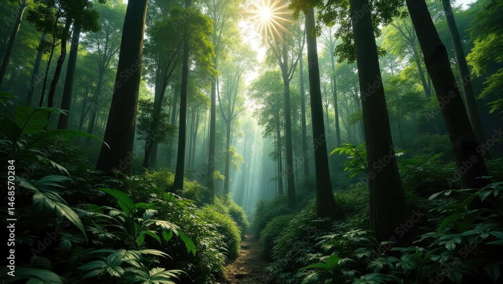 Fototapeta premium morning in the forest