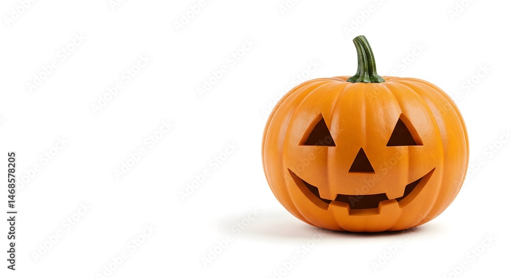 Jack O Lantern on White Background Jack O Lantern on White Background