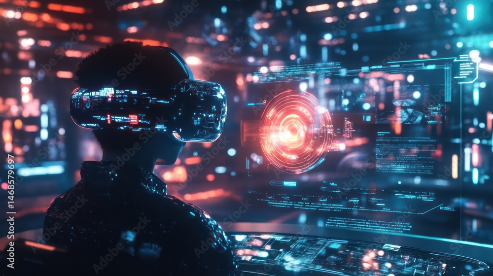 Abstract digital futuristic technology design Abstract digital futuristic technology design