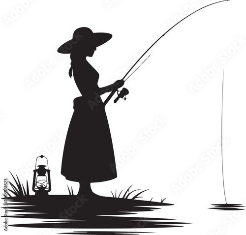 Fisherman Casting Line Silhouette

Big Catch – Fish on Hook Vector

Boat Fishing Adventure Silhouette Scene

Spearfisher in Action Silhouette Art

Lake Fishing Moment Vector Design