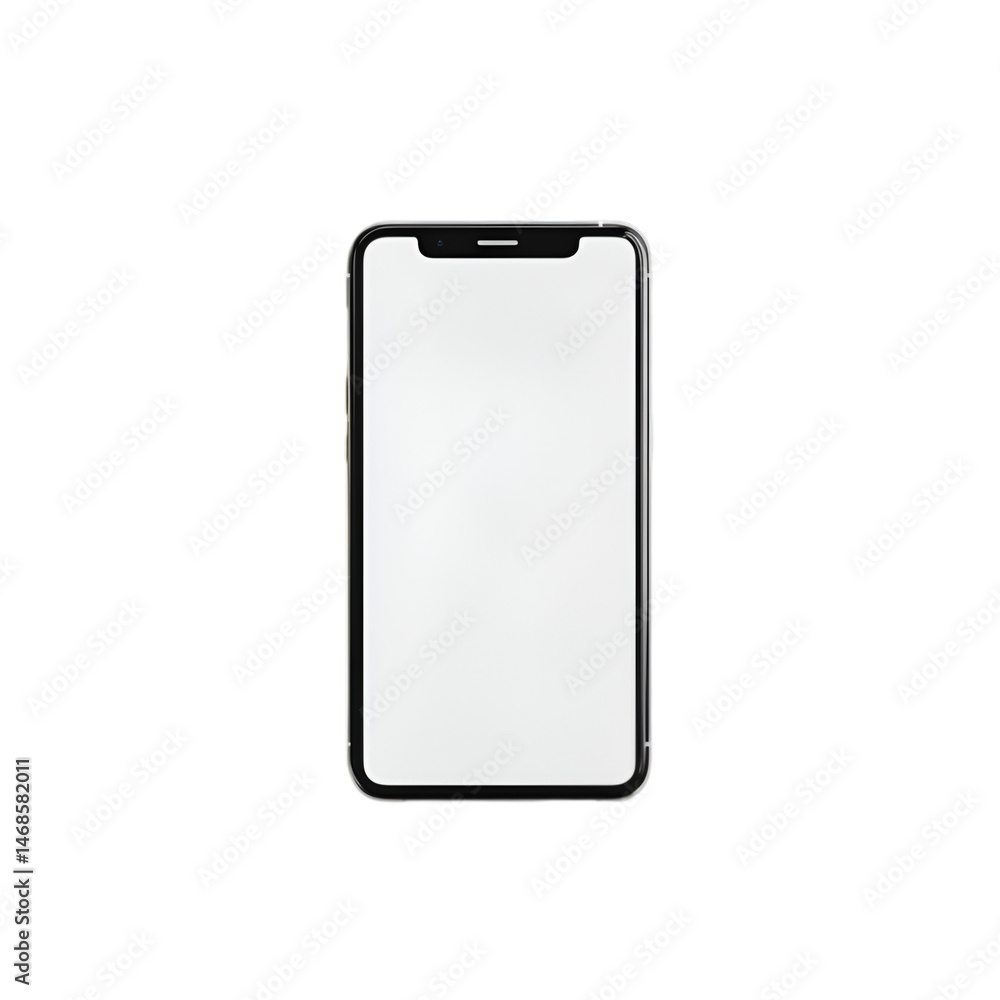 Smartphone with blank screen modern mobile technology Smartphone with blank screen modern mobile technology