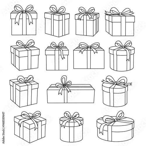 set of gift boxes