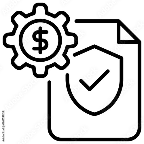 Economic Policy Outline Icon