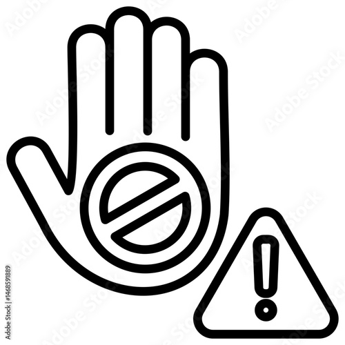 Restriction Outline Icon