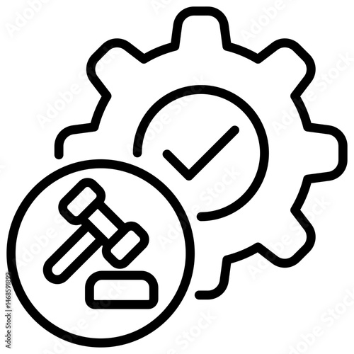Legalization Outline Icon