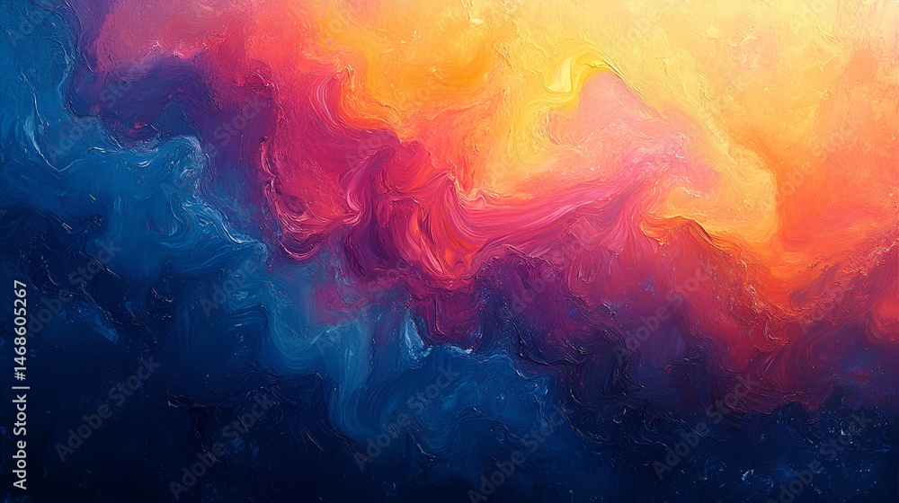 Fototapeta premium Abstract colorful fluid painting design.