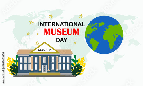 International Museum Day For Background Greeting
