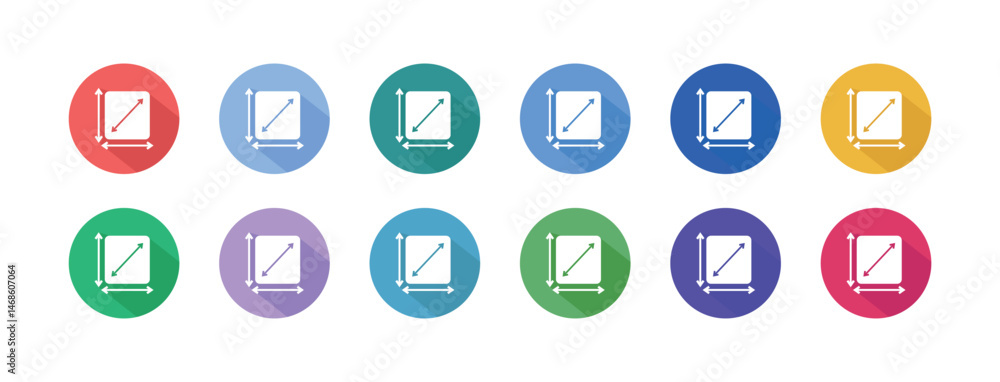 Vibrant Icons for Property Floor Plan Measurement, Vector Elements for Real Estate Listings and Architectural Design Projects Vibrant Icons for Property Floor Plan Measurement, Vector Elements for Real Estate Listings and Architectural Design Projects
