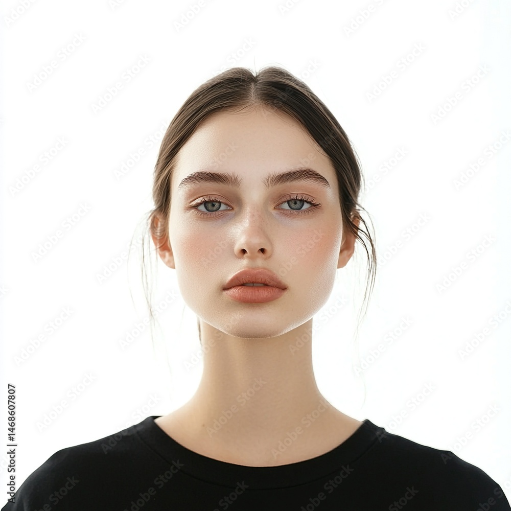 Young woman with natural makeup Young woman with natural makeup