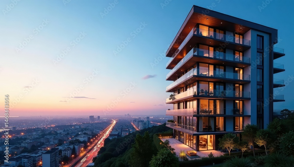 Modern condo building exterior showcasing sleek architecture and city views , skyscraper, architecture Modern condo building exterior showcasing sleek architecture and city views , skyscraper, architecture