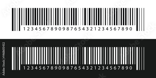 Barcode isolated on white background, Simple fake bar code, barcode scratched vector illustration , barcode icon for selling, Product Barcode, Trendy bar code for web icon in eps 10.