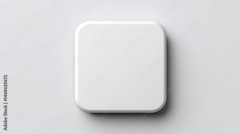 Minimalist white square design with soft edges Minimalist white square design with soft edges