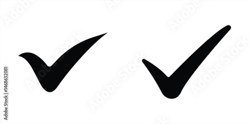 icon set check mark. check mark symbol. vector illustration
